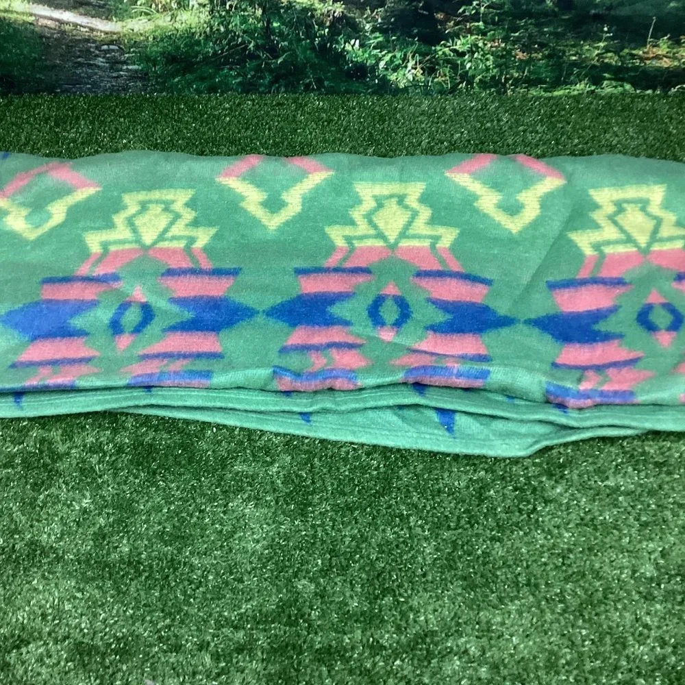 Vintage Aztec Pattern Blanket 75